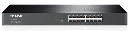 Switch 16 portas TP-Link TL-SG1016 - Gigabit - Desktop ou Rack 19