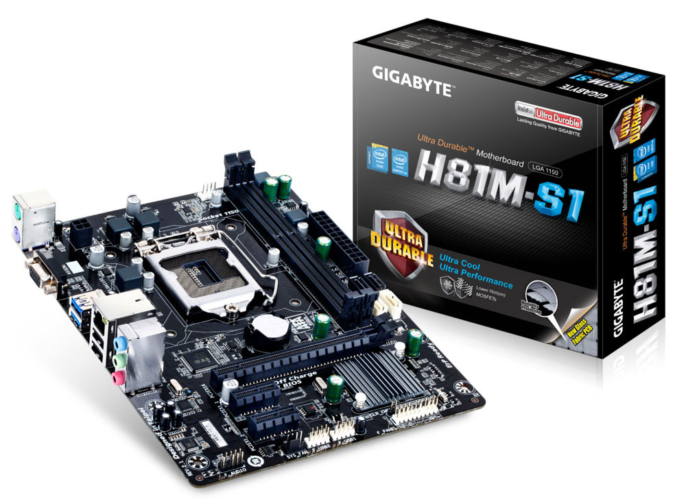 Gigabyte GA-H81M-S1 (LGA 1150 - DDR3 1600) - Chipset Intel H81