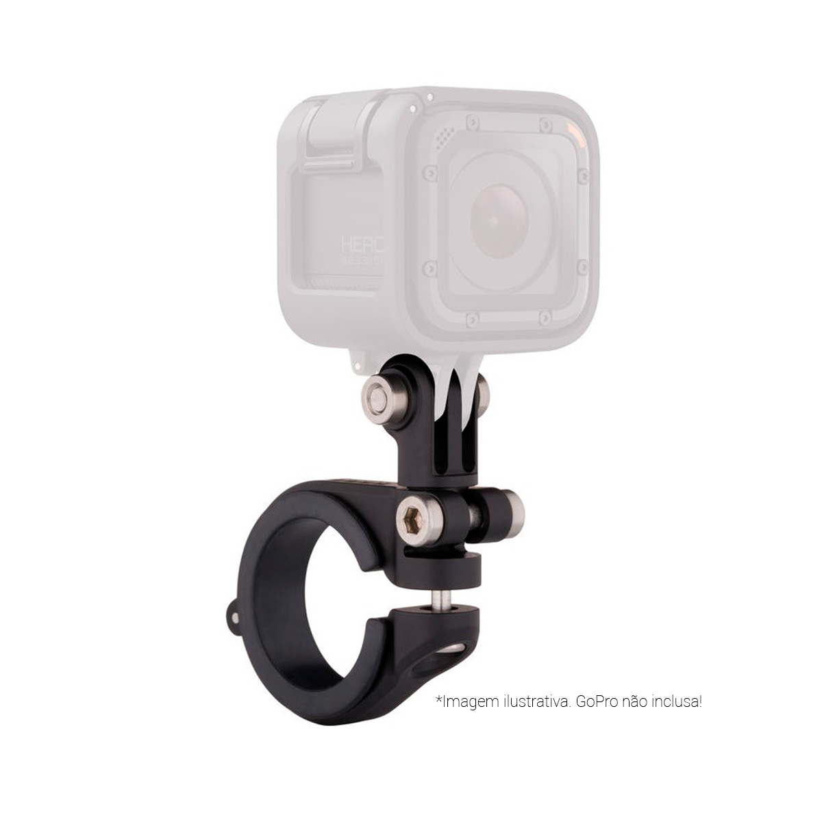 Suporte Profissional para GoPro AMHSM-001 - para Guidão, Eixo do selim e Bastão extensor - Preto