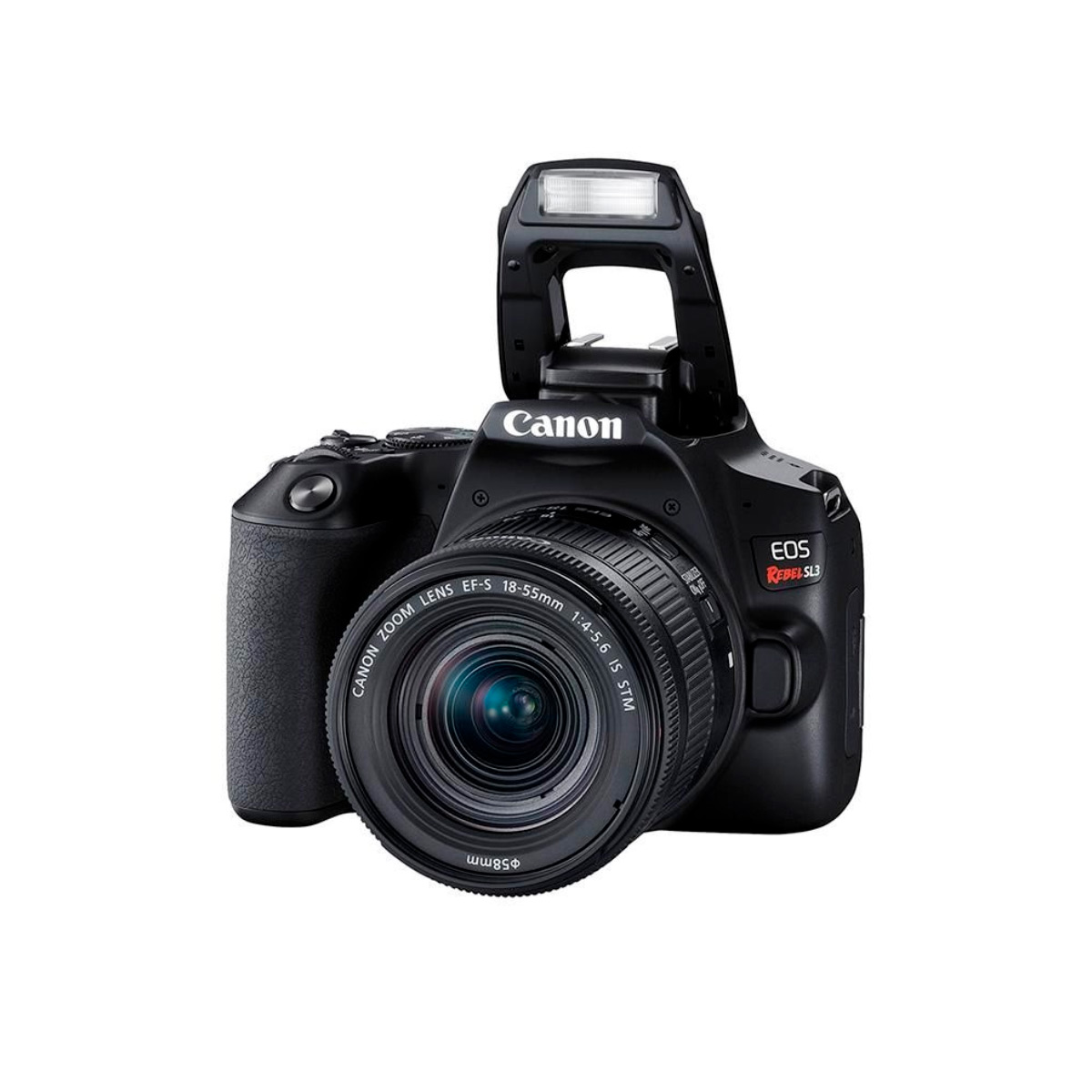 Canon EOS Rebel SL3 Profissional com Lente 18-55 - 24.1 Mega Pixels - Sensor CMOS APS-C - DIGIC 8 - Wi-Fi e Bluetooth - Vídeo 4K