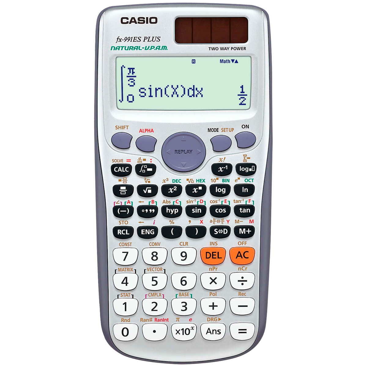 Calculadora Científica Casio - 417 funções - 12 dígitos - Alimentação Solar e Bateria - FX-991ES PLUS