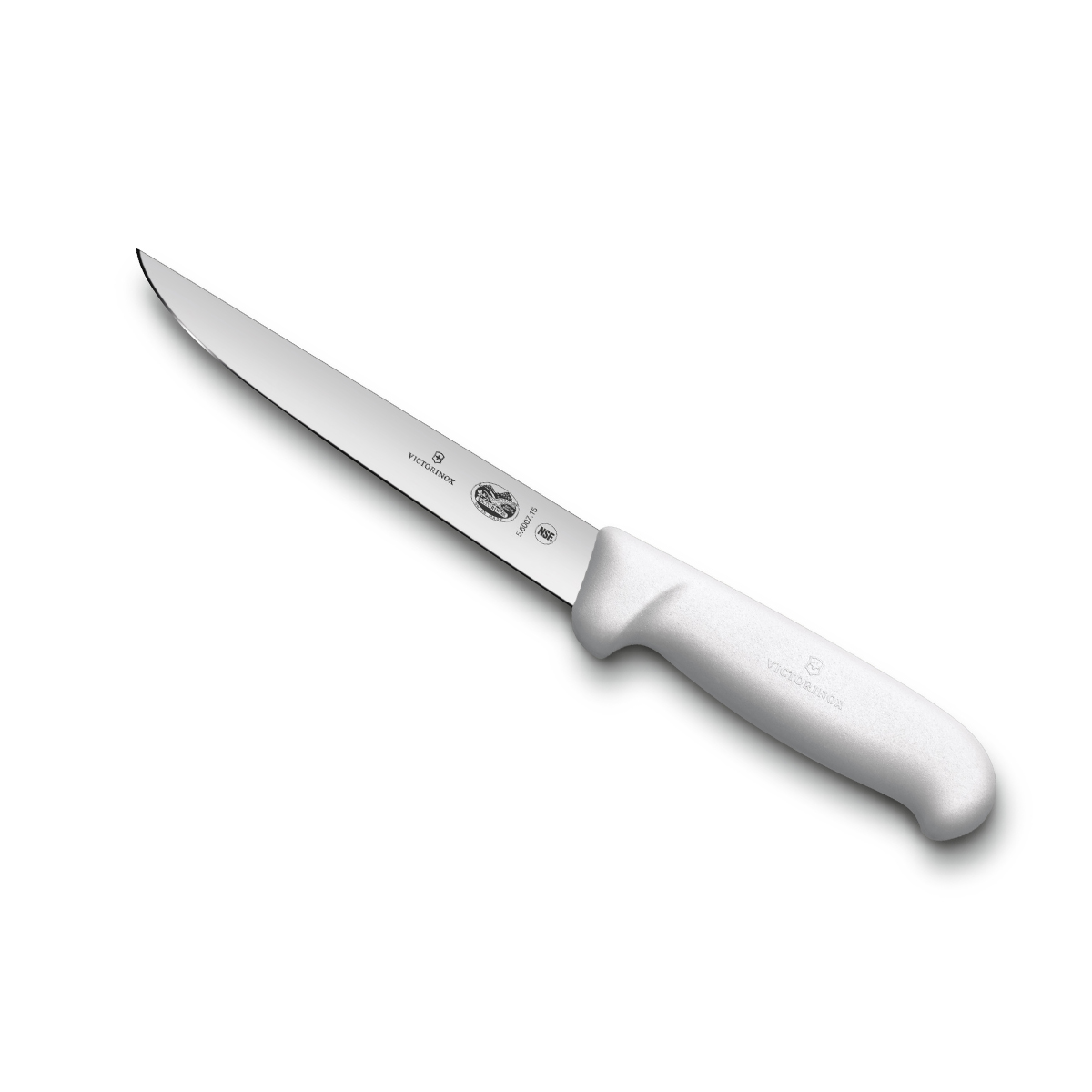 Faca Victorinox Fibrox Profissional - Lâmina Reta Lisa - 15 cm - Branca - 5.6007.15