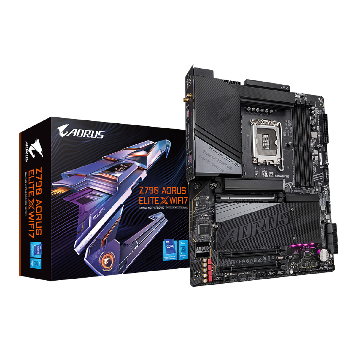 Gigabyte Z790 AORUS ELITE X - (LGA 1700 - DDR5 8266 O.C) - Chipset Z790 - Wi-Fi 7 - 2.5GbE LAN - 4x Slot M.2 - ATX