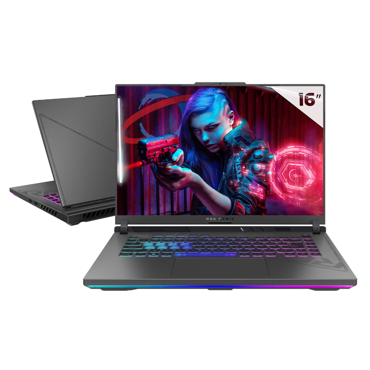 Notebook Asus ROG Strix G614JU-N3367 Gaming - Intel i7 13650HX, 16GB, SSD 1TB, GeForce RTX 4050, Tela 16