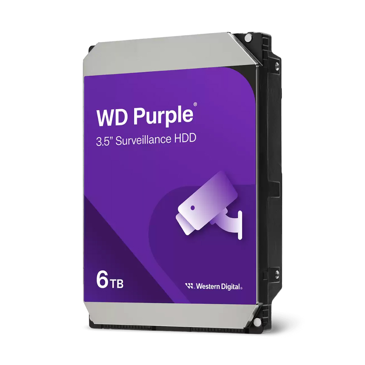 HD 6TB SATA - 256MB Cache - Western Digital Purple Surveillance - WD64PURZ - Ideal para Vigilância