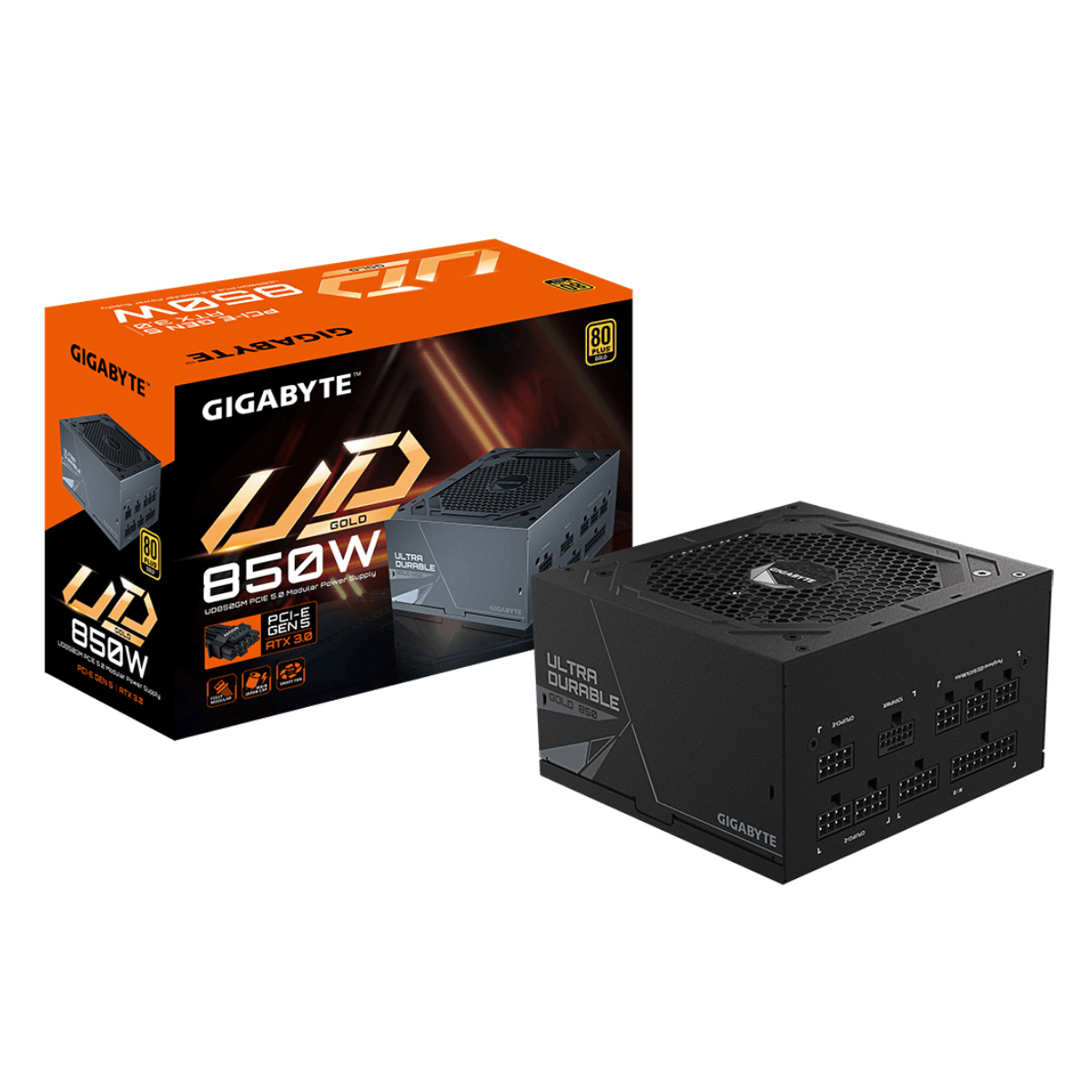 Fonte 850W Gigabyte PG5 - Modular - Eficiência 90% - 80 PLUS® Gold - GP-UD850GM PG5