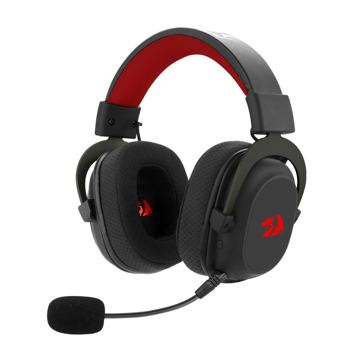 Headset Gamer Sem Fio Redragon Zeus Pro - 7.1 Surround - Drivers 53mm - Bluetooth ou 2.4GHz - Preto - H510-PRO