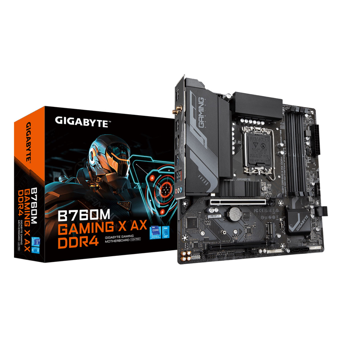 Gigabyte B760M GAMING X AX - (LGA 1700 - DDR4 5333 O.C) Chipset B760 - Wi-Fi 6E - 2.5GbE LAN - 2x Slot M.2 - Micro ATX