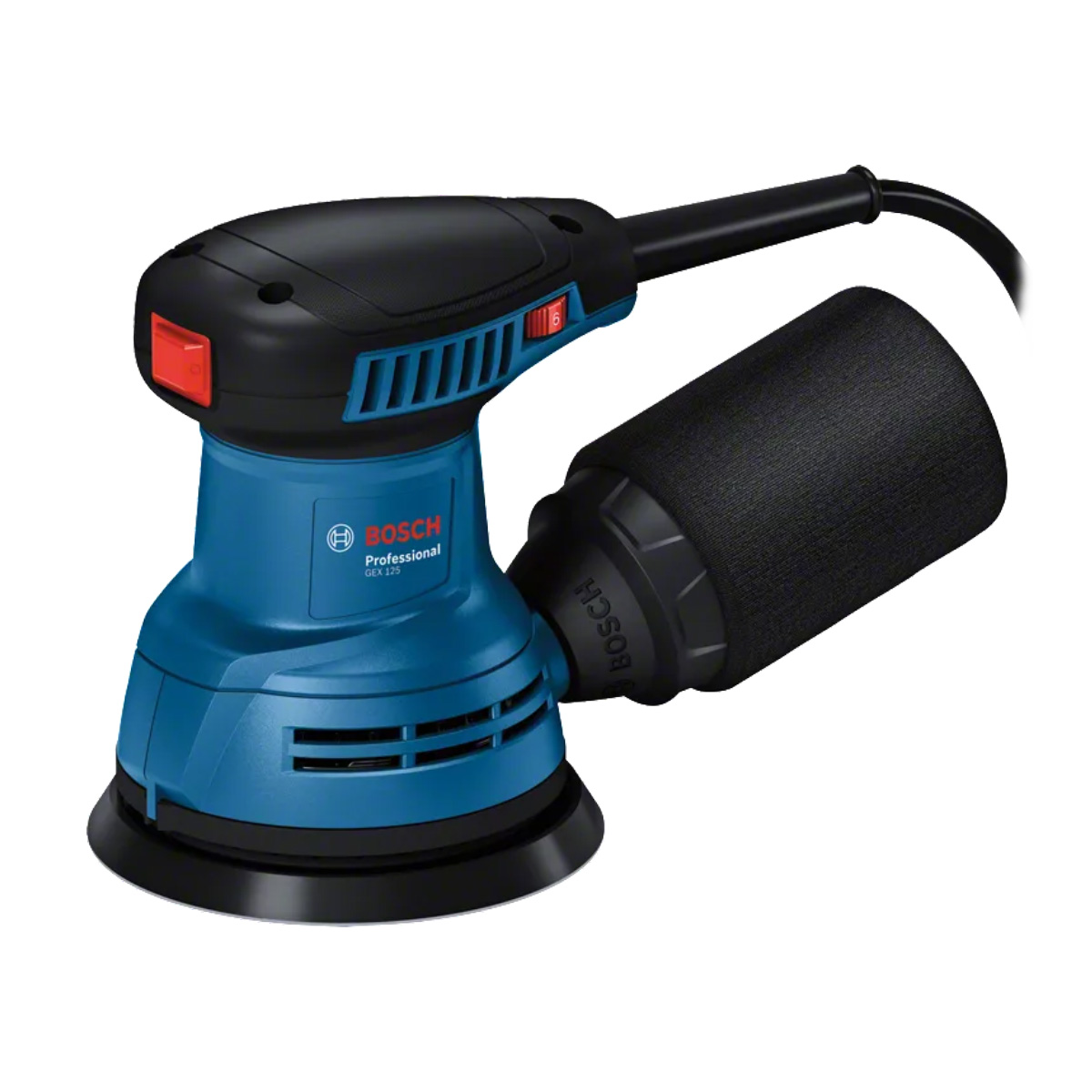 Lixadeira Roto Orbital Bosch GEX 125 Profissional - 280W - 127V - 7500 a 12000 RPM - Azul - 0601.3A8.0D0