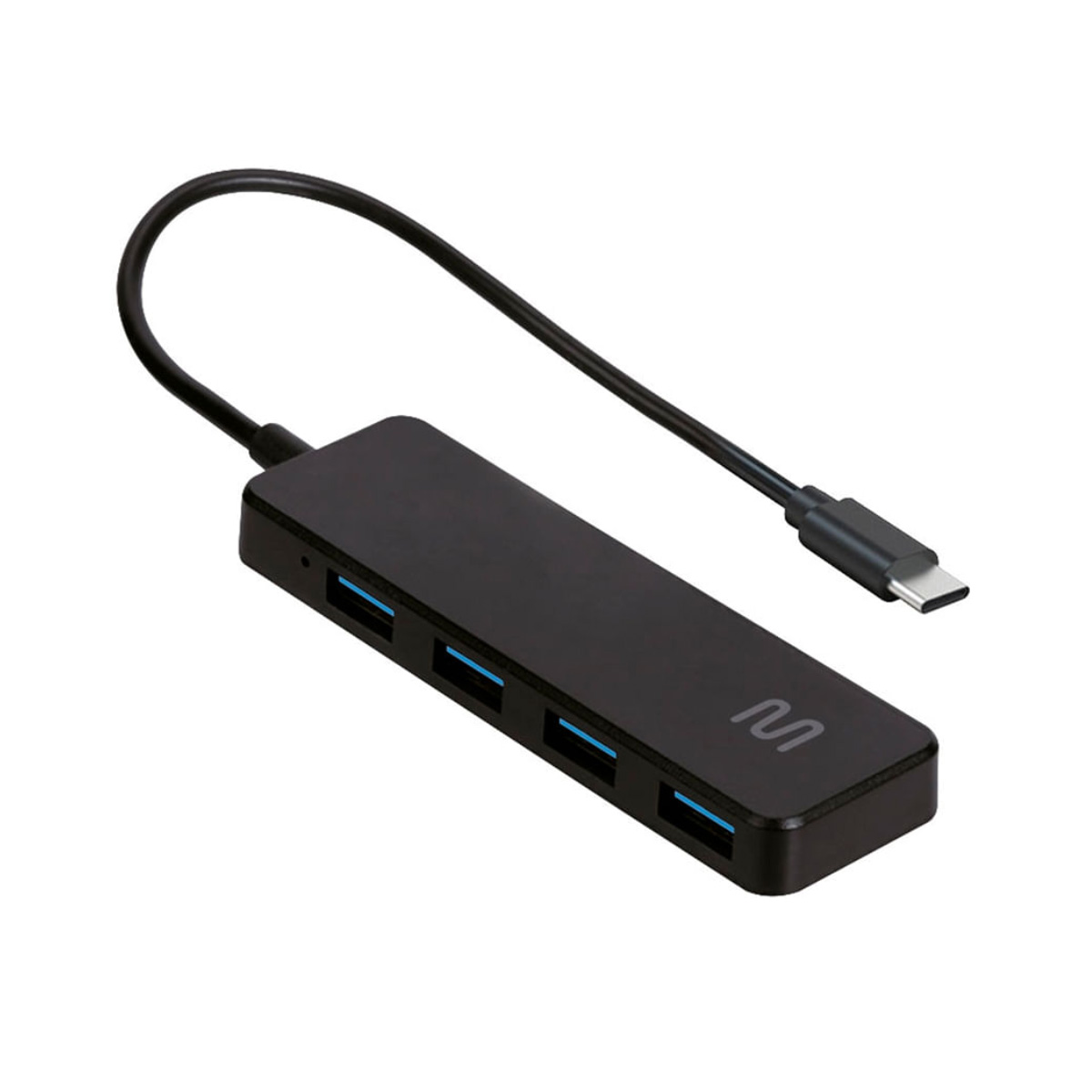 HUB USB-C - 4 Portas USB 3.0 - Preto - Multilaser AC445