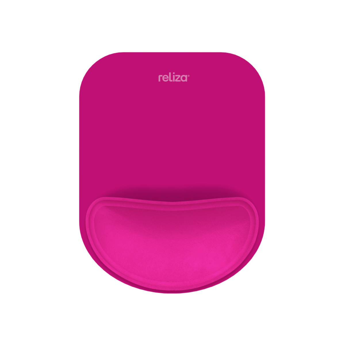 Mousepad Ergônomico Reliza Compact - Base Antiderrapante - Apoio de Pulso - Magenta - 010855