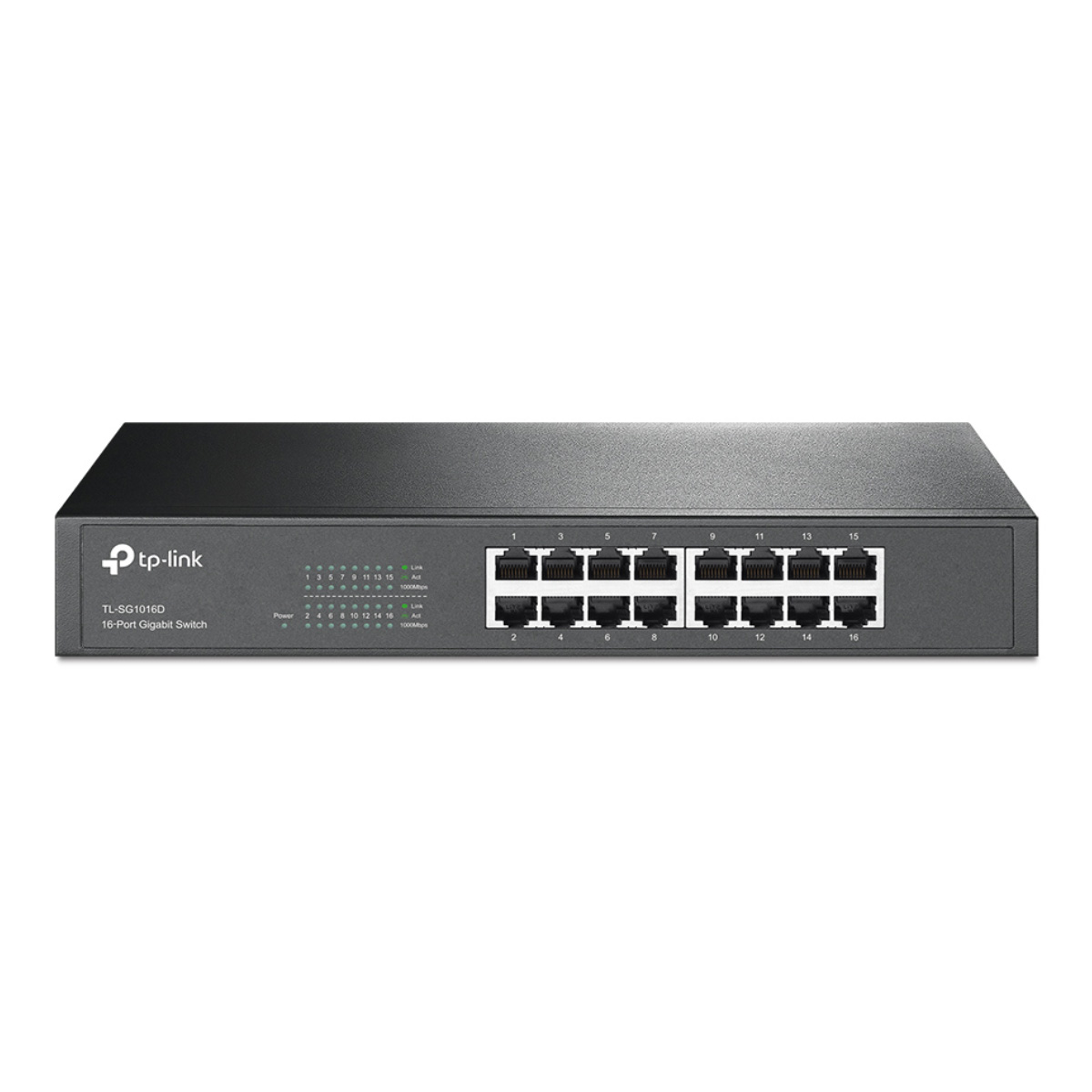 Switch 16 Portas TP-Link TL-SG1016D - Gigabit - 32Gbps - Bivolt - Para Mesa ou Rack