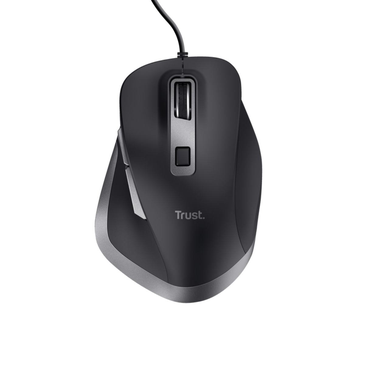 Mouse USB Ergonômico Trust Fyda - 5000dpi - Preto - T24728