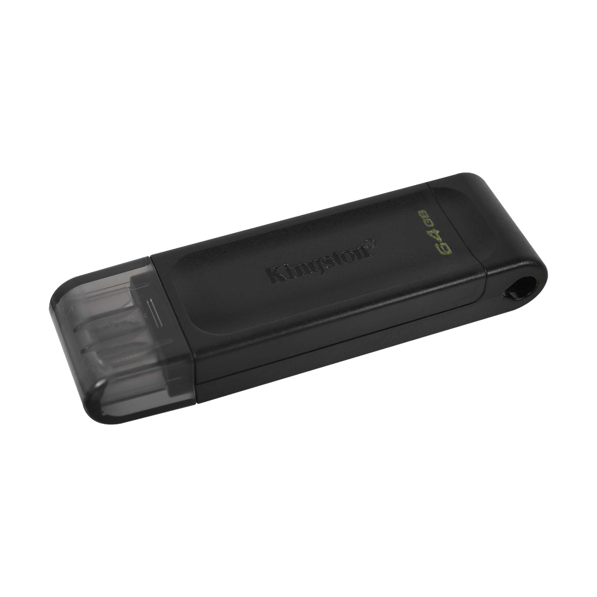 Pen Drive 64GB Kingston DataTraveler 70 - USB-C - Preto - DT70/64GB