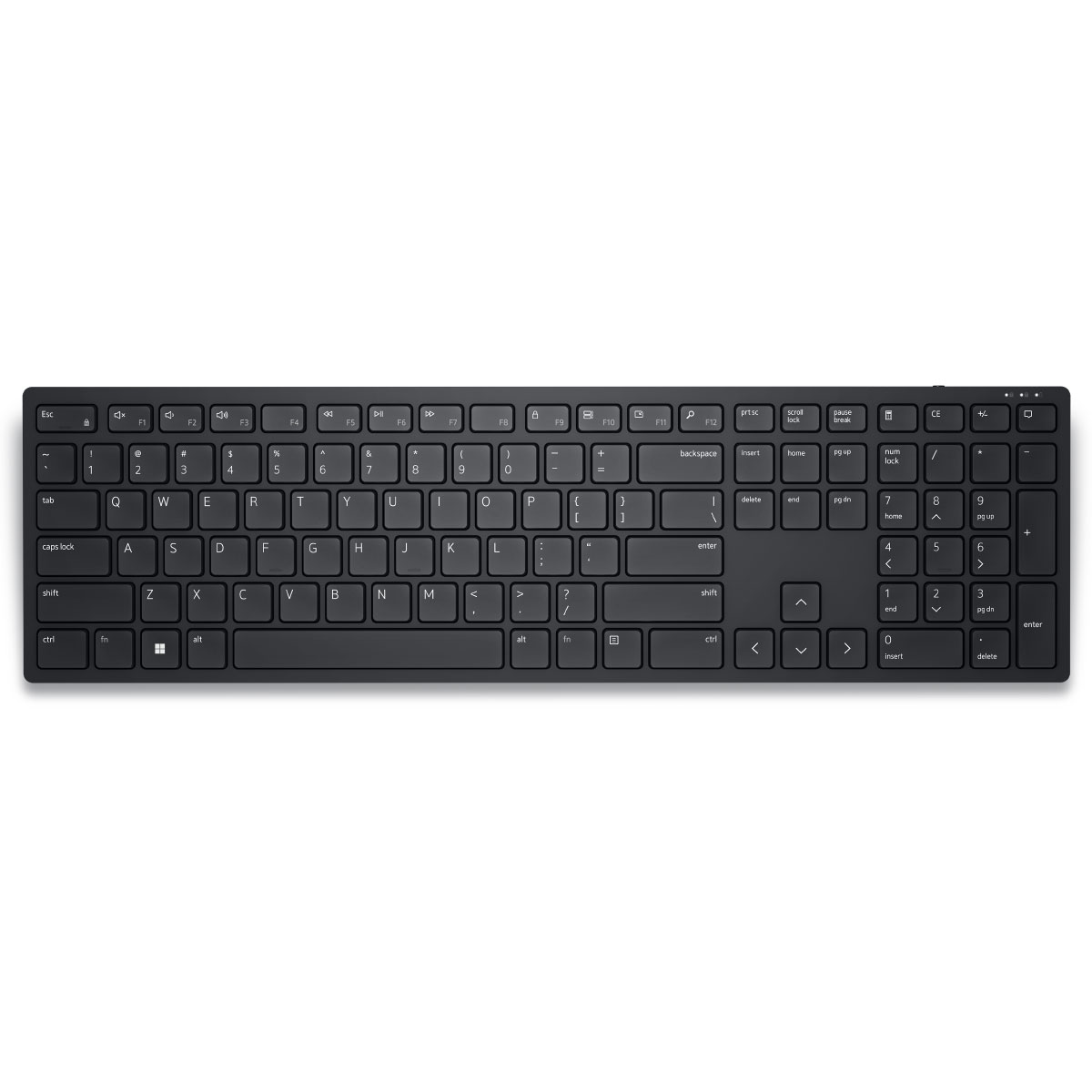 Teclado sem Fio Dell KB500 - Receptor USB 2.4GHz - ABNT2 - Teclas Programáveis - Preto