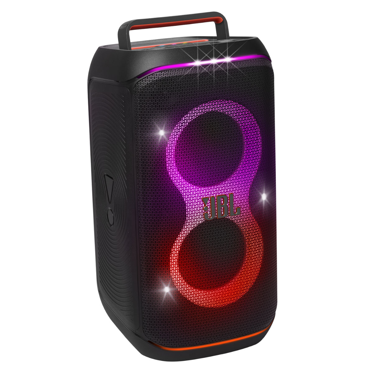 Caixa de Som Portátil JBL Party Box Club 120 - 160W RMS - Bluetooth - Auracast - Bateria para 12 horas - Entrada Microfone e Guitarra - Efeitos LED - Resistente a Respingos - JBLPBCLUB120BR