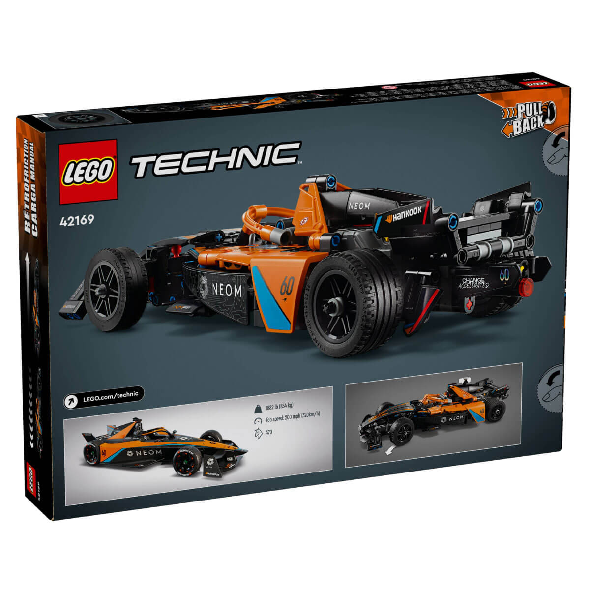 LEGO Technic - Carro de corrida NEOM McLaren Fórmula E - 42169