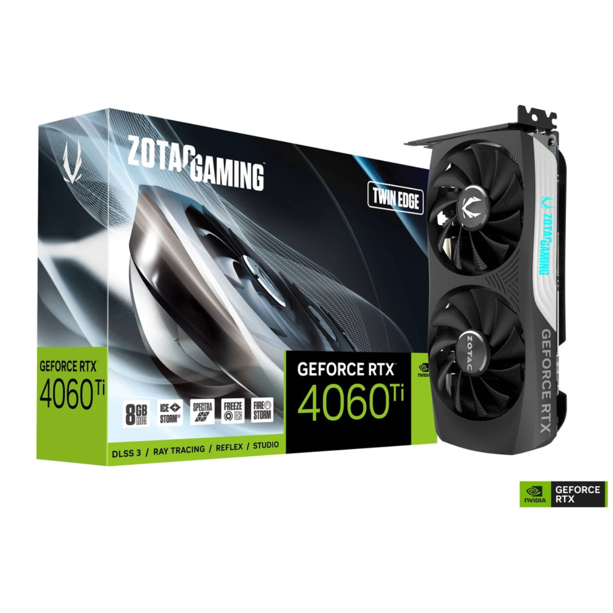 GeForce RTX 4060 Ti 8GB GDDR6 128bits - Zotac Twin Edge - ZT-D40610E-10M