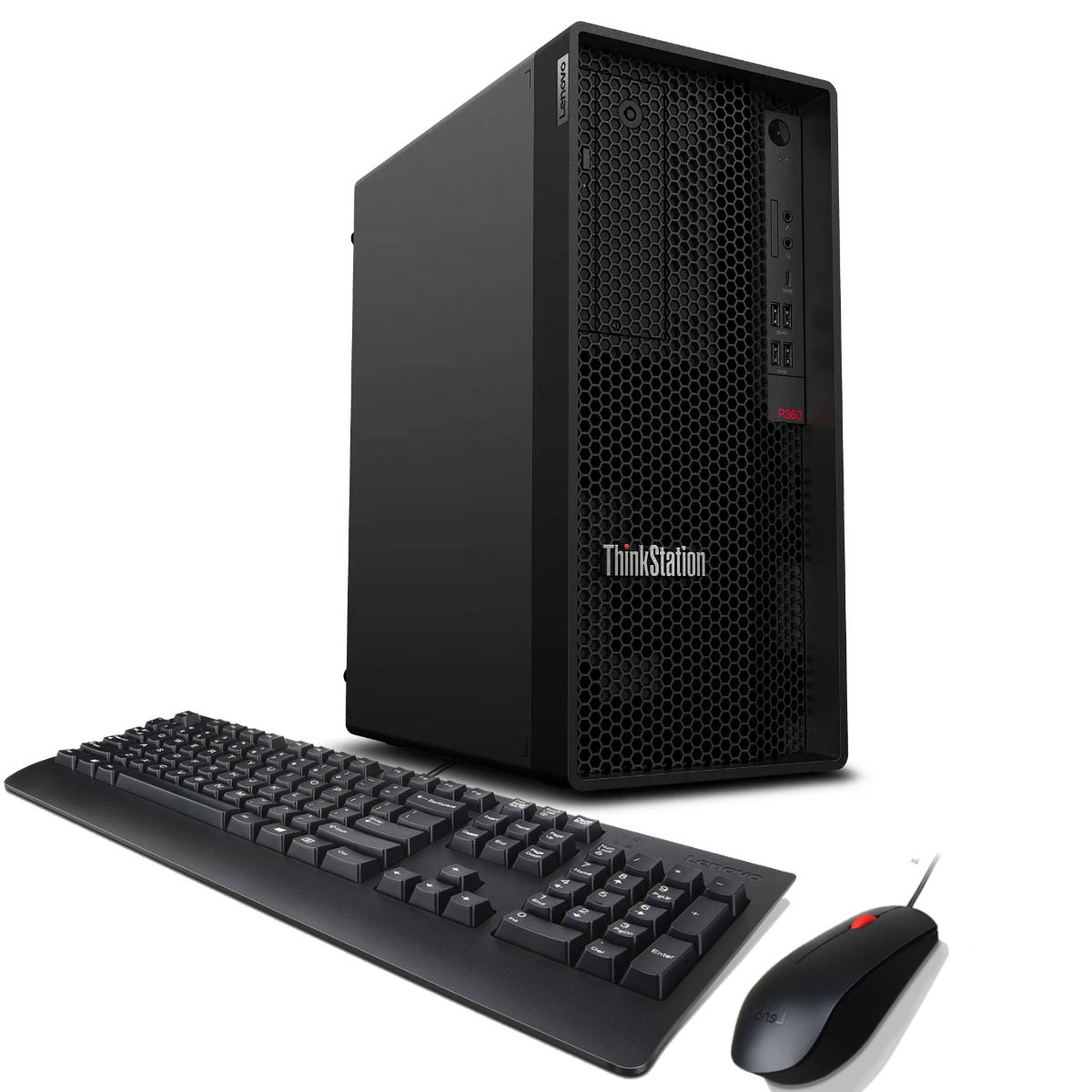 Computador Lenovo ThinkStation P360 Tower - Intel i7 12700, RAM 32GB, SSD 512GB, Wi-Fi, Teclado e Mouse, FreeDOS - 30FNSF5F00