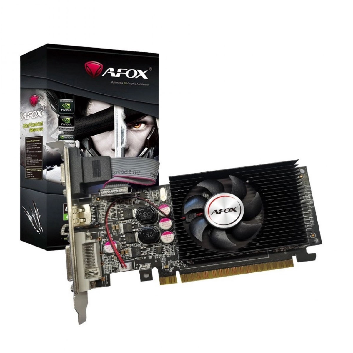 Placa de Vídeo GeForce GT 610 1GB GDDR3 64bits - AFOX - AF610-1024D3L5