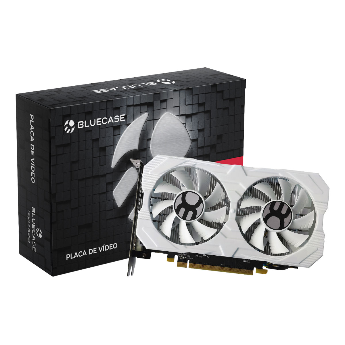 Placa de Vídeo AMD Radeon RX 580 8GB GDDR5 256bits - Bluecase - White BP-RX580-8GD5D2BXW