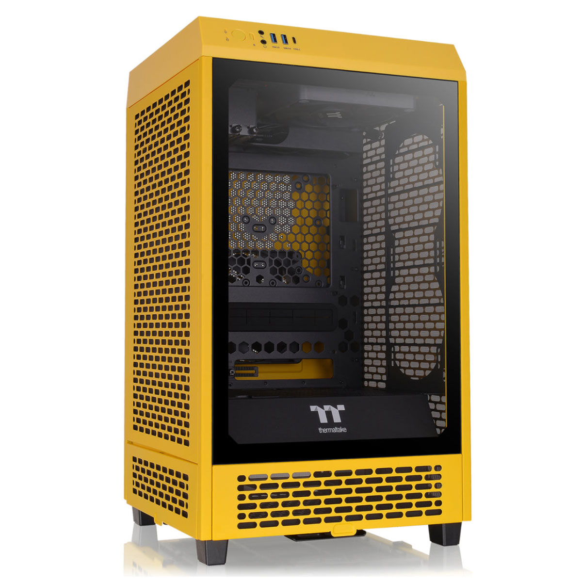 Gabinete Thermaltake The Tower 200 Bumblebee Edition - Vidro Temperado - 2 x Fan 140mm - Mini ITX Tower - CA-1X9-00S4WN-00
