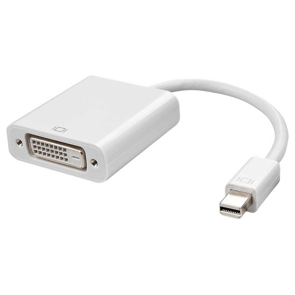 Cabo Adaptador Conversor Mini DisplayPort para DVI-D - 15cm (Mini DisplayPort M X DVI-I F)