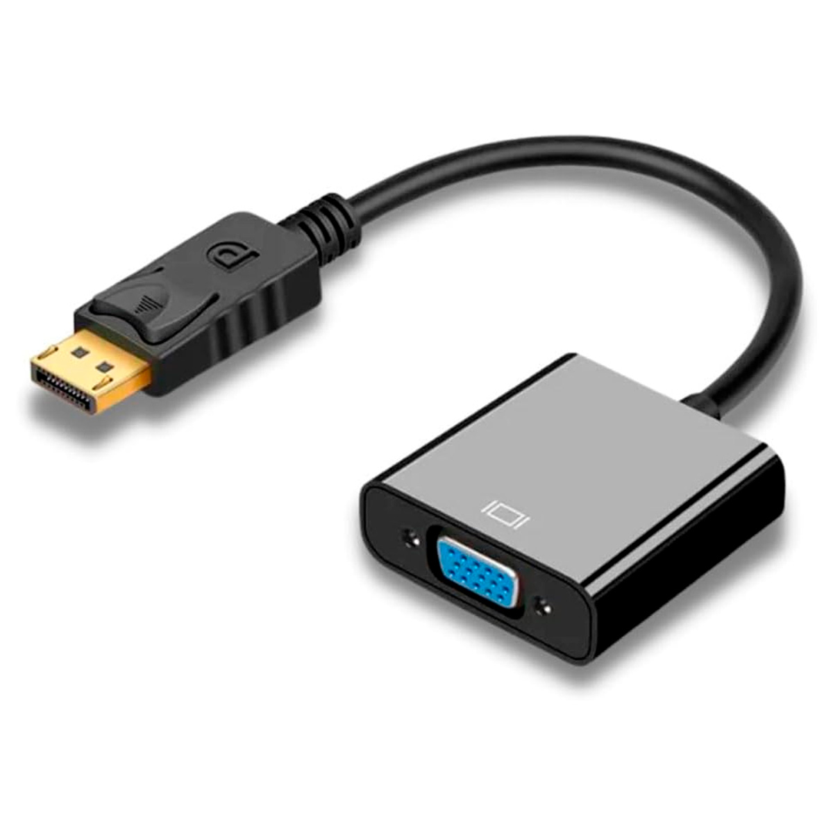 Cabo Adaptador Conversor DisplayPort para VGA - 15cm (DisplayPort M X VGA F)