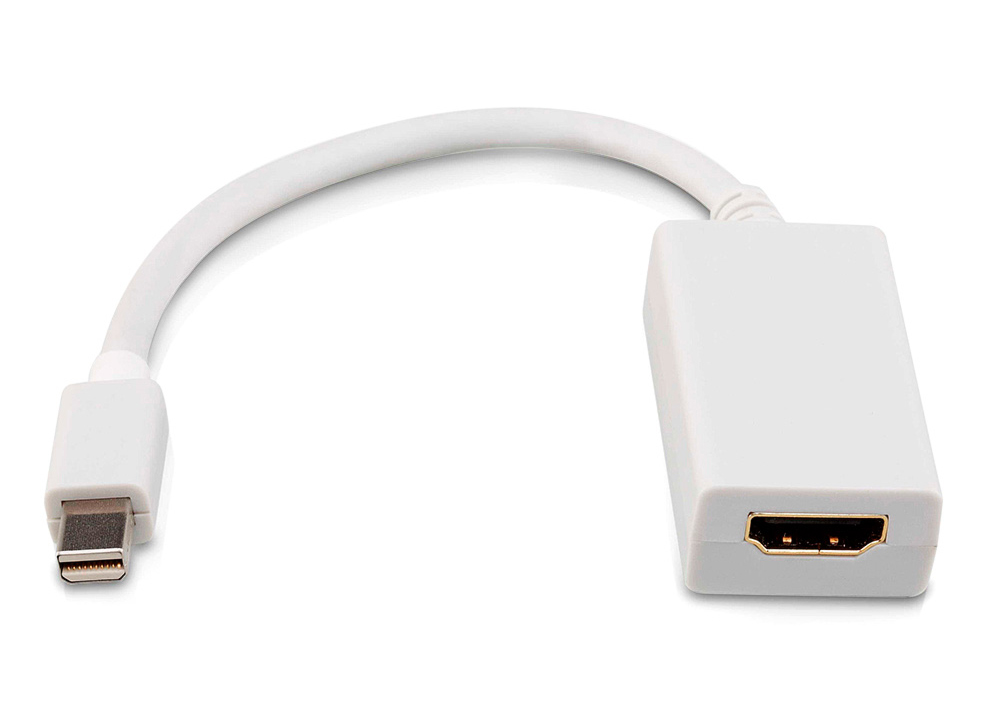 Cabo Adaptador Conversor Mini DisplayPort para HDMI - 15cm (Mini DisplayPort M X HDMI F)