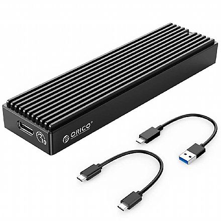 Storage / Case / Dockstation - Case para SSD M.2 NVMe - USB 3.0 e USB-C - 10 Gbps