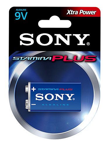 Bateria & Pilhas - Bateria 9V Alcalina Sony Stamina Plus - 6AM6 9V 6LF22