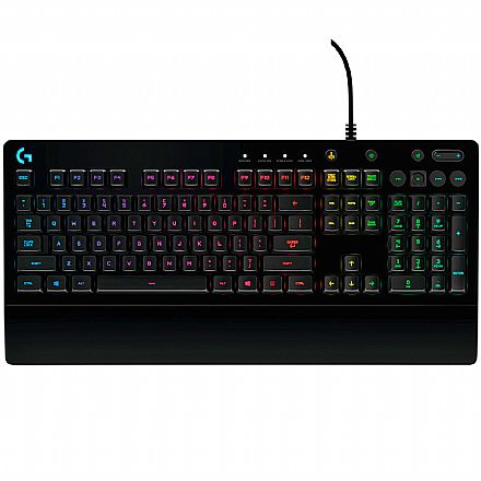 Teclado - Teclado Gamer Logitech G213 Prodigy - Iluminação RGB - Padrão ANSI - 920-008083