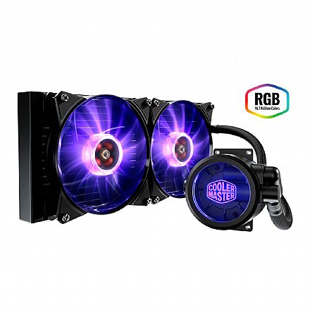 Water Cooler - Water Cooler Cooler Master MasterLiquid Pro 280 - (AMD / Intel) - com LED RGB - MLY-D28M-A22PC-R1