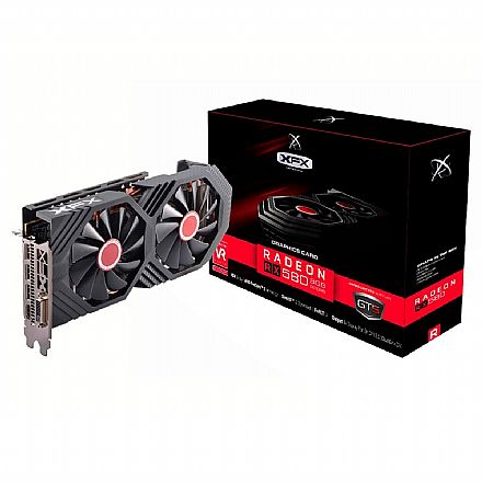 Placa de Vídeo - AMD Radeon RX 580 8GB GDDR5 256bits - OC+ GTS XXX Edition - XFX RX-580P8DFD6