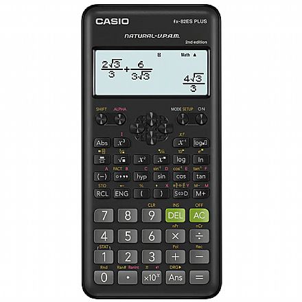 Suprimentos - Calculadora Científica Casio - 252 funções - 12 dígitos - FX-82ES PLUS