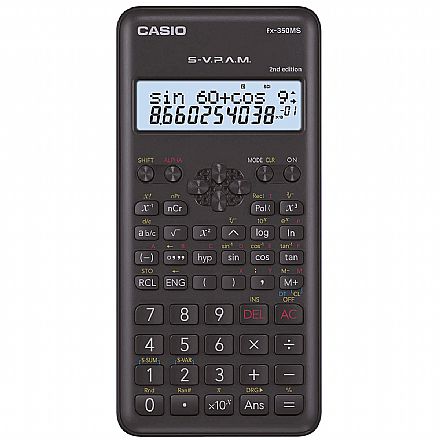 Suprimentos - Calculadora Cientifíca Casio - 240 funções - 12 dígitos - FX-82MS-2-S4DH