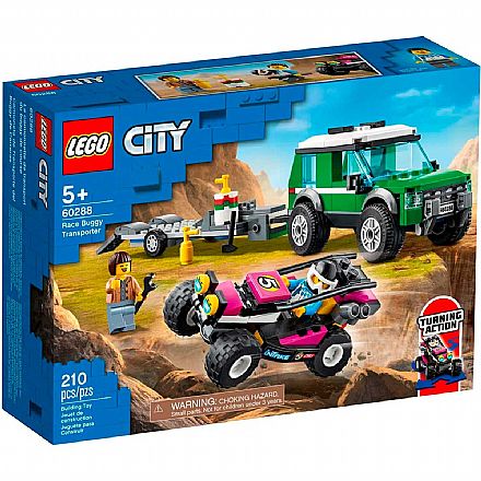 Brinquedo - LEGO City - Transportador de Buggy de Corrida - 60288