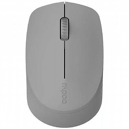 Mouse - Mouse sem Fio Rapoo M100 - 1000dpi - Bluetooth e USB - Cinza - RA010