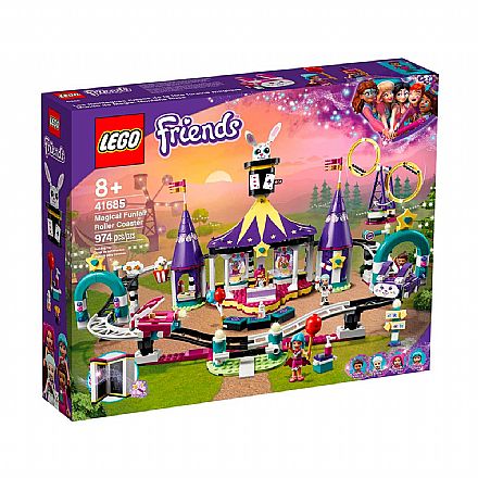 Brinquedo - LEGO Friends - Montanha-Russa Mágica da Feira de Diversões - 41685