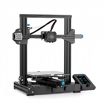 Impressora 3D - Impressora 3D Creality Ender-3 V2 - FDM - Velocidade de Impressão 100mm/s - USB e Entrada SD - Display 4,3