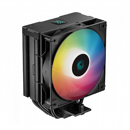 Cooler CPU - Cooler DeepCool AG400 Digital (AMD / Intel) - ARGB - Preto - R-AG400-BKADMN-G-1