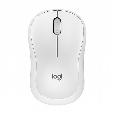 Mouse - Mouse sem Fio Logitech M240 Silent - Bluetooth - 4000dpi - Ambidestro - Branco - 910-007116