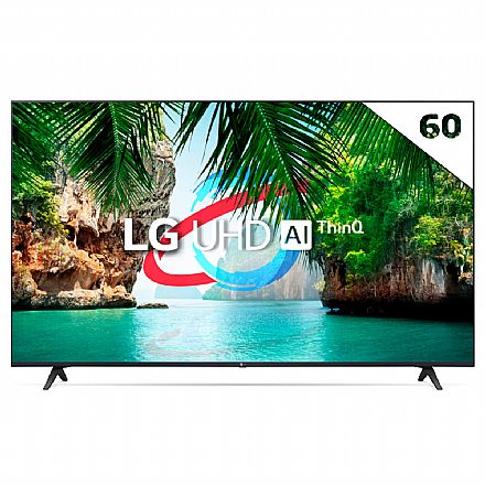 TVs - TV 60" LG 60UQ8050 - Smart TV - 4K Ultra HD - WebOS - HDR 10 - Wi-Fi e Bluetooth - HDMI/USB - 60UQ8050PSB