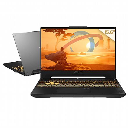 Notebook - Notebook Asus TUF FX507VU-LP151 Gaming - Intel i7 13620H, 16GB, SSD 512GB, GeForce RTX 4050, Tela 15.6" 144Hz, Linux - Mecha Gray