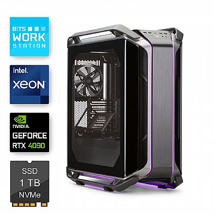 Computador Workstation - Computador WorkStation Bits 2025 - Intel® Xeon® E2324G, 32GB, SSD 1TB, Nvidia Geforce RTX 4090, Windows 11 Professional