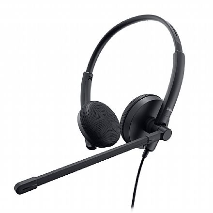 Fone de Ouvido - Headset Dell WH1022 - Controle de Volume - Microfone com Cancelamento de Ruído - USB - Preto - Outlet - Garantia 90 dias