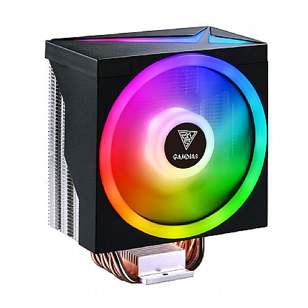 Cooler CPU - Cooler Gamdias Boreas M1 (AMD / Intel) - ARGB - 120mm - Preto - M1-610