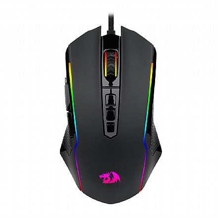 Mouse - Mouse Gamer Redragon Ranger Basic - 4000dpi - 9 Botões - Iluminação RGB - Preto - M910-K