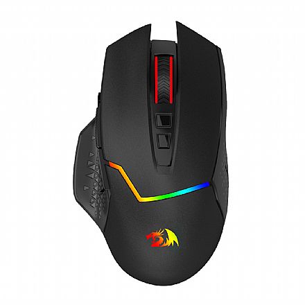 Mouse - Mouse Gamer Sem Fio Redragon Mirage Pro - RGB - 8.000dpi - 8 Botões - USB-C ou 2.4GHz - M690-PRO