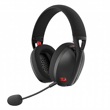 Fone de Ouvido - Headset Gamer Sem Fio Redragon Ire Pro - Drivers 40mm - Bluetooth ou 2.4GHz - Preto - H848